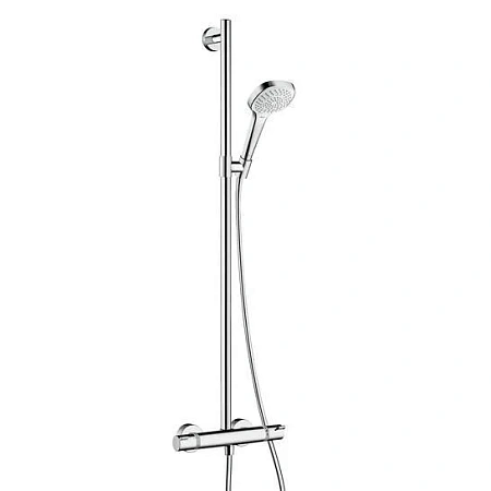 Фото - Душевая система Hansgrohe Croma Select E 27248400 хром, белый - Hansgrohe