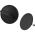 Комплект накладок для слив-перелива Hansgrohe Flexaplus 58185670, черный матовый